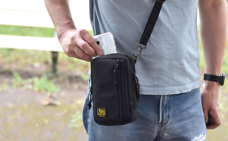 VanNuys 薄型サブポケット /Type-Cショルダー ウエストバッグ ウエストポーチ アウトドア ボディバッグ ヒップバッグ ブラック バンナイズ ファッション カバン 