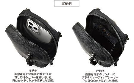 VanNuys 薄型サブポケット /Type-Cショルダー ウエストバッグ ウエストポーチ アウトドア ボディバッグ ヒップバッグ ブラック バンナイズ ファッション カバン 