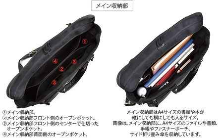 VanNuys フライヤー 3wayブリーフトート ダブルファスナー ビジネスバッグ メンズ 軽量 薄い 薄型 スリム A4 鞄 PC収納可 通勤 出張 ノートPC 誕生日 20代 30代 40代 ブラック バンナイズ ハンドルカラー：キャメル
