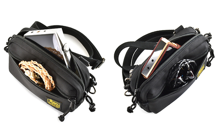 VanNuys イヤフォンと各種プレーヤー対応イヤフォンポケット付きキャリングケース／ファスナー DAP カスタムIEM ユニバーサルIEM イヤホン スマホ 日本製 バンナイズ ファッション カバン バッグ 