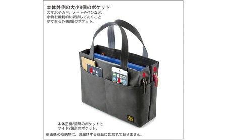 スクエアポケポケトート／A4 バンナイズ トート 帆布 機能的 ノートPC収納 仕切り　バンナイズ トート 帆布 機能的 ノートPC収納 仕切り