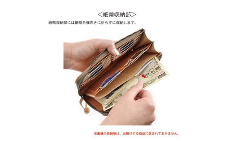 オールインワンL型ファスナーロングウォレット　バンナイズ オイル シュリンク レザー 本革 財布 長財布 ファッション小物 ファッション カバン バッグ 