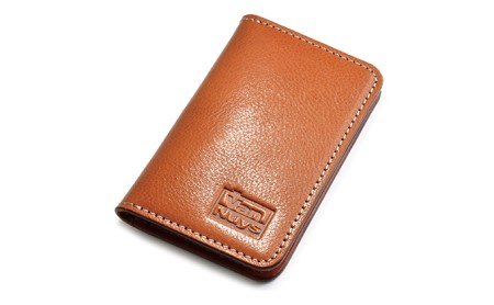 ビンテージオイルレザーの薄型名刺ケース　バンナイズ オイル シュリンク レザー 本革 名刺 ファッション小物 ファッション 財布  ビンテージキャメル