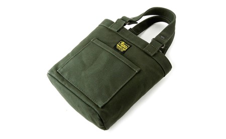 パラフィンミニトート　バンナイズ 帆布 グリーン トート バッグ  耐久性 お散歩 買い物 お出かけ ファッション かばん トートバッグ カバン