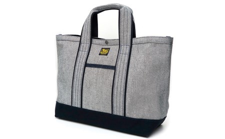 カジュアルデニムトート／サイズE　バンナイズ 帆布 お散歩 買い物 お出かけ ショッピング ファッション かばん トートバッグ カバン バッグ  ライトデニム×ブラック