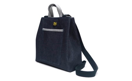 リュックトート　バンナイズ デニム お散歩 買い物 お出かけ ショッピング ファッション バッグ かばん トートバッグ  レッド