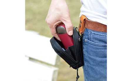 iQOS、小型の音楽プレーヤー用ジャバラ付きマルチケース　バンナイズ バリスティック ナイロン ブラック アイコス グロー glo デジカメ キャリング サブバッグ ファッション小物 ファッション 