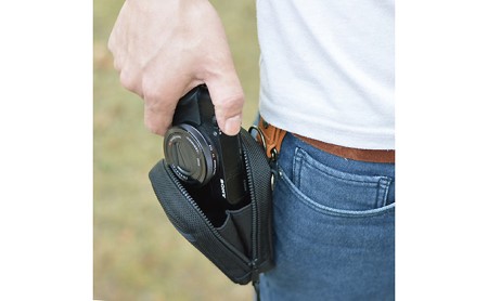 iQOS、小型の音楽プレーヤー用ジャバラ付きマルチケース　バンナイズ バリスティック ナイロン ブラック アイコス グロー glo デジカメ キャリング サブバッグ ファッション小物 ファッション 