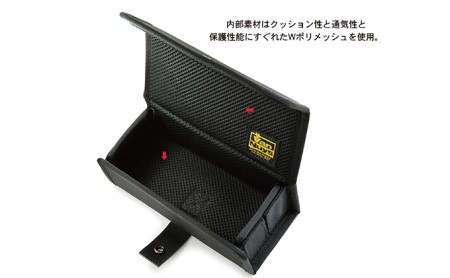 メガネ2個収納ケース バンナイズ バリスティック ナイロン ブラック 眼鏡 保護 二つ ファッション小物 ファッション