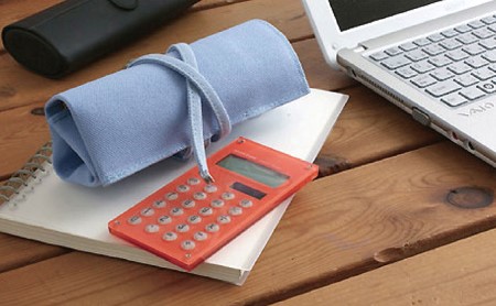 帆布の巻きペンケース／オープンタイプ　バンナイズ 帆布 シャーペン 鉛筆 ステーショナリー バッグイン 雑貨 日用品 文房具  ライムブルー