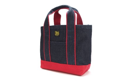 バンナイズ　スタッフオーダートート／Akiモデル　バンナイズ 帆布 お散歩 買い物 お出かけ ショッピング トートバッグ ファッション カバン バッグ  ライトデニム×ターコイズブルー