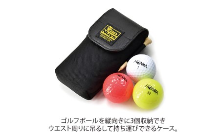 ゴルフボールケース／3個用　ゴルフ ボール 収納 キャリング ウエスト バンナイズ VanNuys