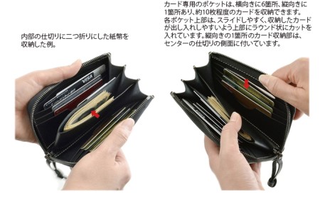 VanNuys ミドルサイズのオールインワンL型ファスナーウォレット 財布 サイフ wallet long ナガザイフ 長財布 ビンテージブラック