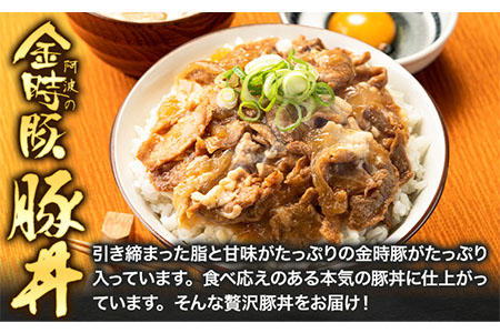 阿波の金時豚豚丼 4個セット アグリガーデン 《30日以内出荷予定(土日祝除く)》｜金時豚 豚丼 レトルト 豚肉 どんぶり 丼 加工食品 総菜