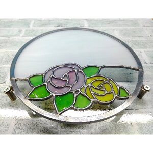 表札 ステンドグラスbara【1253847】