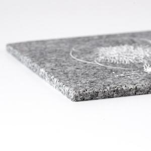 HANA / Ichiro Yamaguchi｜山口一郎氏イラスト刻印の庵治石プレート