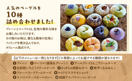 【アサッテ→ベーグルおまかせ10種セット】（冷凍）| ベーグル