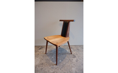 ダイニングチェア(本革ブラック)