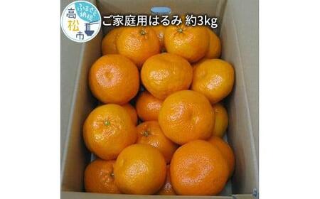 みかん 柑橘類 果物 フルーツ 果汁 訳あり ご家庭用 はるみ 約3kg【2025年2月上旬～2025年3月下旬配送】【T006-183】