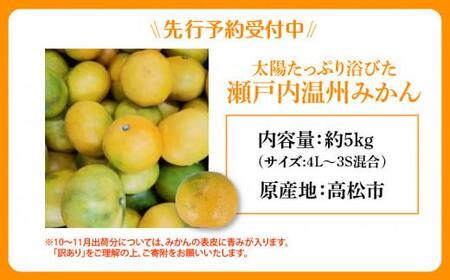 【訳あり】太陽たっぷり浴びた 瀬戸内温州みかん 約5kg【2025-10月上旬~2026-1月中旬配送】 | みかん