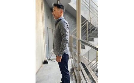 ふるさと納税 服 香川県 高松市 今治　バックパイルシャツ　グレー　 L サイズ：L 今治 バックパイルシャツ グレー 【L】 - 香川県高松市