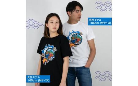 Tシャツ マンホール プリント 白 L サイズ ユニセックス 高松市 マンホールTシャツ 白 Lサイズ【T163-003】