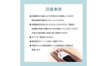 防ダニ布団 敷布団 掛け布団 布団 まくら 今すぐ使える防ダニ布団３点セット　ブラウン　シングルロング【T039-094】