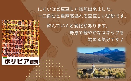 50度お湯洗い焙煎豆　ボリビア珈琲 中深煎り