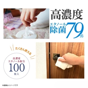 7days, ボトルウェットティッシュ 100枚 (本体5個+詰替5個) 高濃度エタノール除菌79% ウェットティッシュ 日用品 日用品
