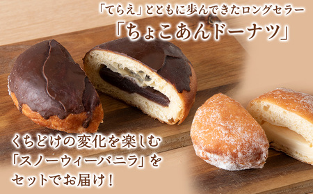 プレミアムフローズンドーナツ2種10個【チョコあんドーナツ×5、スノーウィーバニラ×5】【配送不可地域：離島・沖縄県】