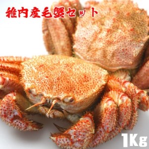 北海道稚内産 浜ゆで毛蟹約1kg詰合せセット(2～3尾入)剥き方