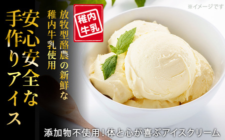 【業務用】稚内牛乳アイスクリーム2000mlバニラ×クマザサ2個セット【配送不可地域：離島・沖縄県】