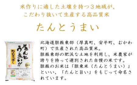 0017 JAとまこまい広域お米3点セット！「さくら米・ゆめぴりか・たんと