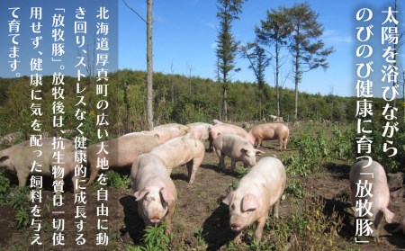 0107 厚真希望農場で育った放牧豚のスライス肉セット
