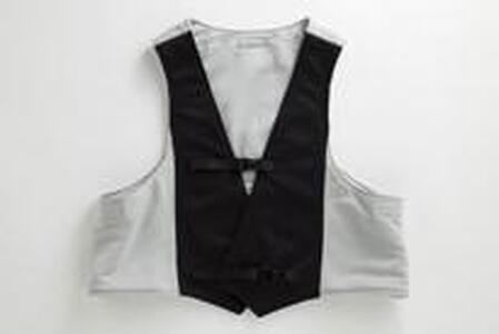 【グレーXブラック】サマーベスト　フリーサイズ