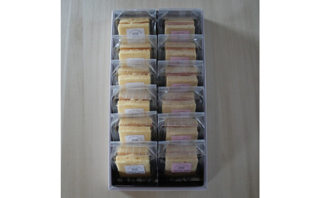 【Cafe悠花】紅白シフォンサンド 12個セット