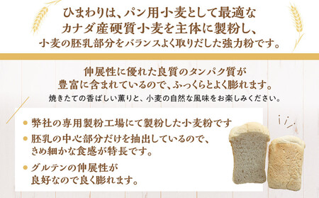 パン用小麦粉「ひまわり」1kg×3袋