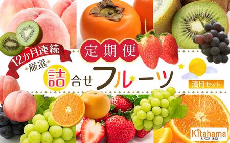 旬を見極めた 厳選フルーツ詰め合わせ （満月セット） 定期便12か月連続コース！