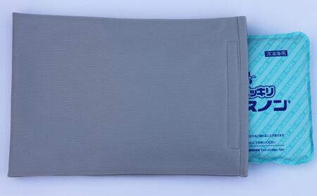 発熱時や夏場の睡眠に【アイスまくらカバー　Ｅ寝！】-3層構造タイプ- 　【カラー：ピンク】