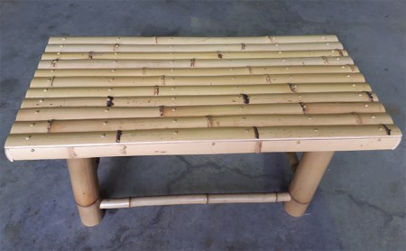 【竹工芸品】竹ベンチ 民芸品 インテリア  緑