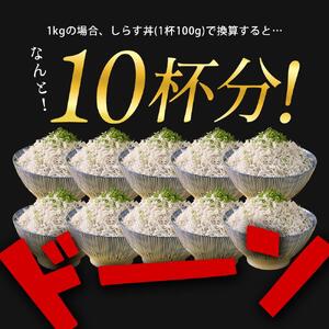 釜揚げしらす 1kg(200g×5袋)【しらす シラス 冷凍 国産 小分け 個包装 釜揚げしらす さぬき市】