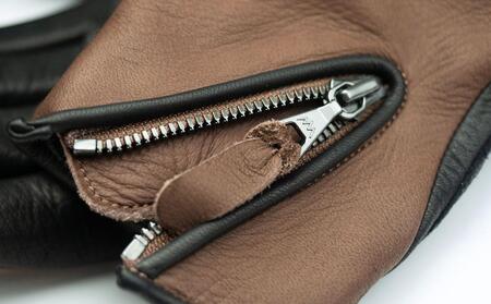 ライディンググローブ カカザン バイク用 【カラー:ブラック×ブラウン/サイズ:LL】(スリーシーズン向け)