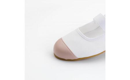 おしゃれな上履き シューズ 室内履き 上靴(ピンクベージュ/20.5cm)
