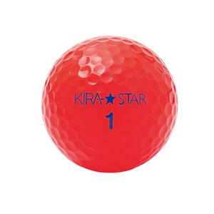 ゴルフボール KIRA STAR 12球入 1ダース【カラー:レッド】 ゴルフ キャスコ kasco