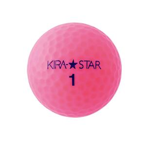 ゴルフボール  KIRA STAR 12球入 1ダース【カラー：ピンク】  ゴルフ キャスコ kasco