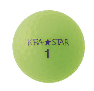 ゴルフボール  KIRA STAR 12球入 1ダース【カラー：4色×3セット（イエロー、オレンジ、ピンク、ライム）】