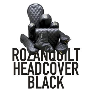 ロザンキルトヘッドカバー フェアウェイウッド(カラー：ブラック/番手：XW)【ゴルフ ヘッドカバー フェアウェイウッド 用 ミトン ロザンキルト カバー 香川 さぬき KAMAKURA HANDS CRAFT】