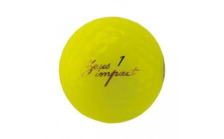 ゴルフボール ゼウスインパクト Zeusimpact3 12球入 2ダース (計24球)【イエロー】 ゴルフ キャスコ kasco