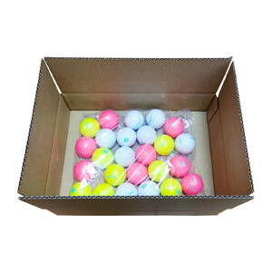 訳あり ゴルフボール 50個入り Zeusuimpact3 レディースプリントミス 不揃い ゴルフ  | 高反発 超反発