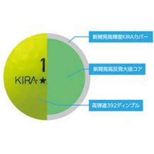 ゴルフボール  KIRA MAX 12球入 2ダース 【カラー ：ホワイト】 ゴルフ キャスコ kasco